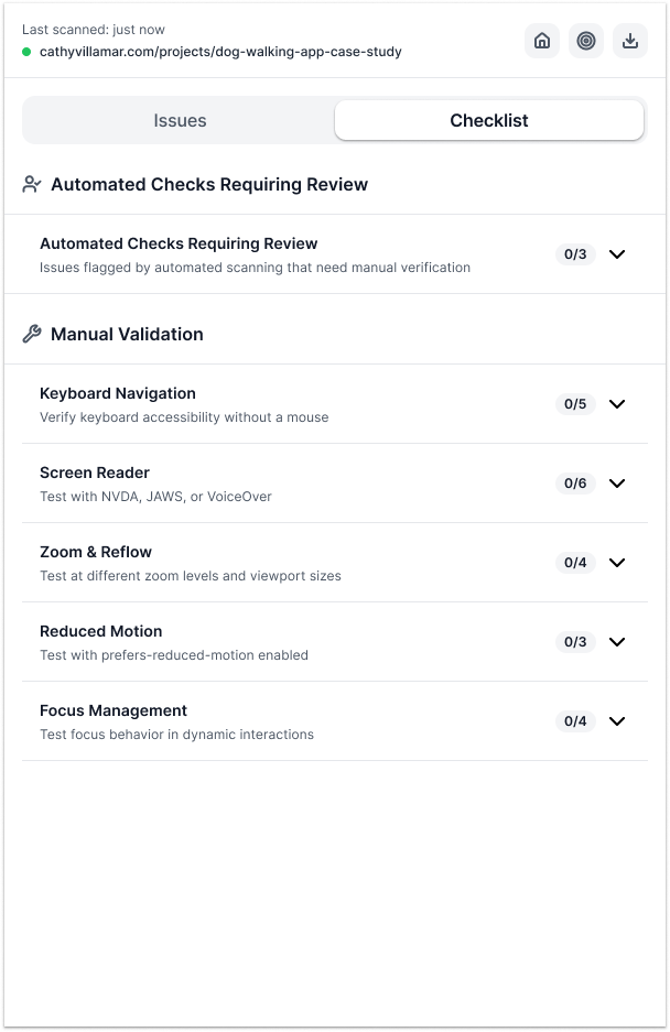 Za11y automated checks expanded